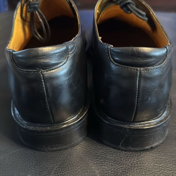 Cole Haan Air Madero Black Leather Cap Toe Nike Air Oxford Dress Shoes - Picture 4 of 11